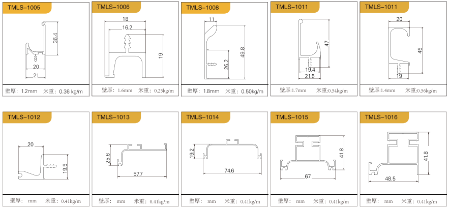 aluminum extruded handle